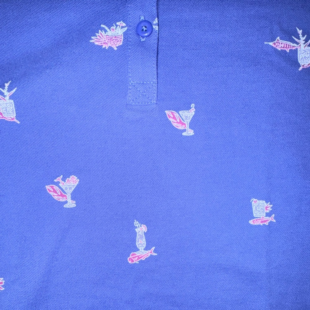 Women's Columbia blue South Sand Point Polo‎ PFG Shirt Size M - Picture 3 of 8